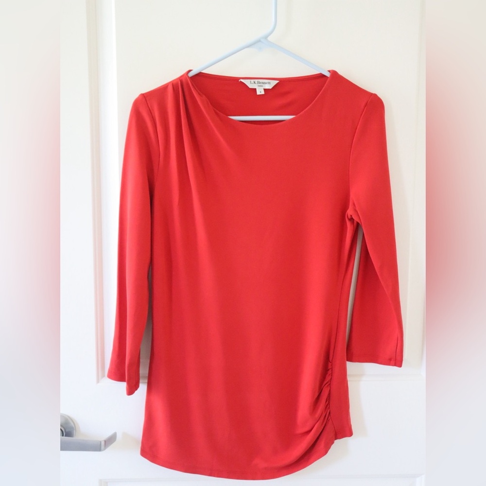 LK Bennett Vibrant Red Top
